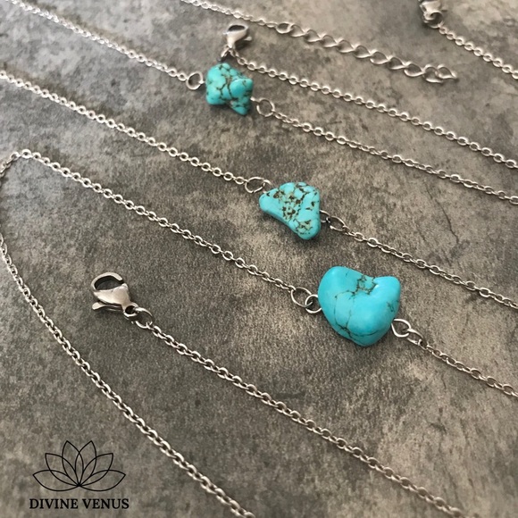 Genuine Turquoise Dainty Choker - Picture 6 of 8